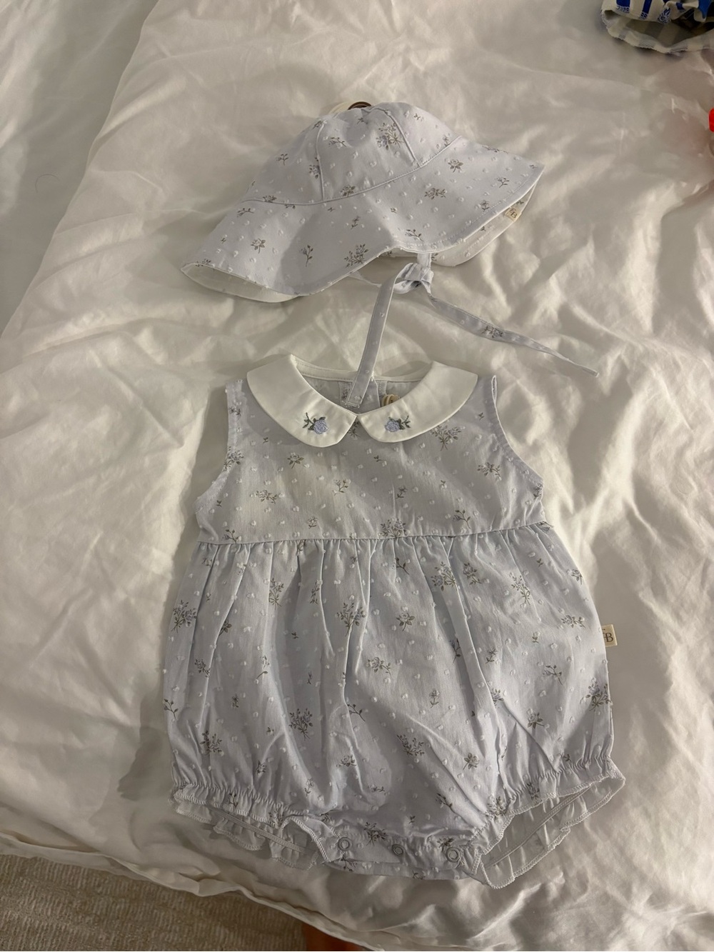 Romper and hat
